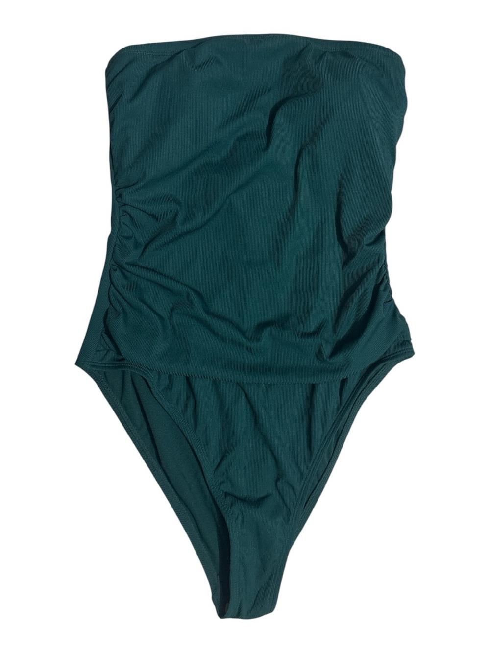 Shade & Shore High Leg Cheeky Ribbed Swimsuit